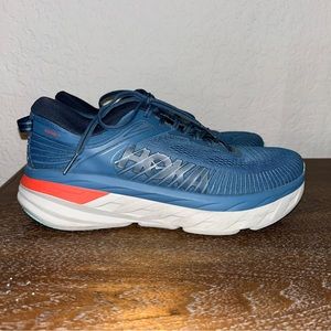 Hoka One One Bondi 7 Lace Up Athletic Shoes